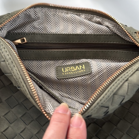 Urban Expressions Olive Green Woven Hobo Bag - Picture 5 of 7